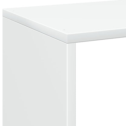 vidaXL Raumteiler Bücherregal Weiß 69,5 x 29 x 69,5 cm Holzwerkstoff