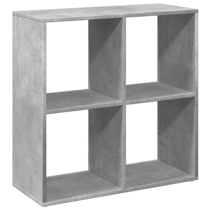 vidaXL Bibliothèque-séparateur de pièce gris béton 69,5x29x69,5 cm en bois d'ingénierie
