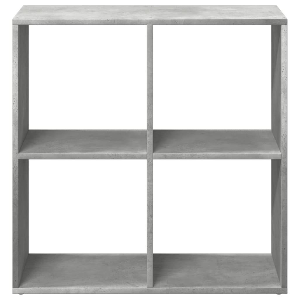 vidaXL Bibliothèque-séparateur de pièce gris béton 69,5x29x69,5 cm en bois d'ingénierie