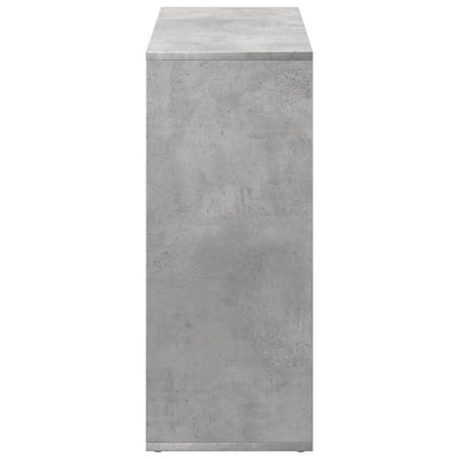 vidaXL Bibliothèque-séparateur de pièce gris béton 69,5x29x69,5 cm en bois d'ingénierie