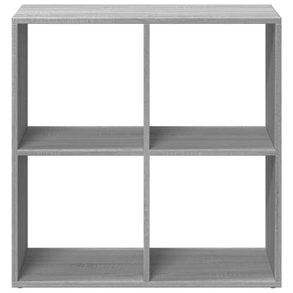 vidaXL Raumteiler-Bücherregal Grau Sonoma 69,5x29x69,5 cm