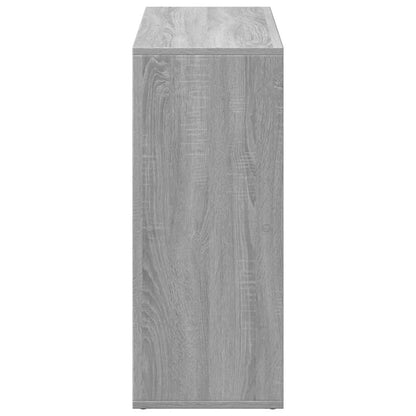 vidaXL Raumteiler-Bücherregal Grau Sonoma 69,5x29x69,5 cm