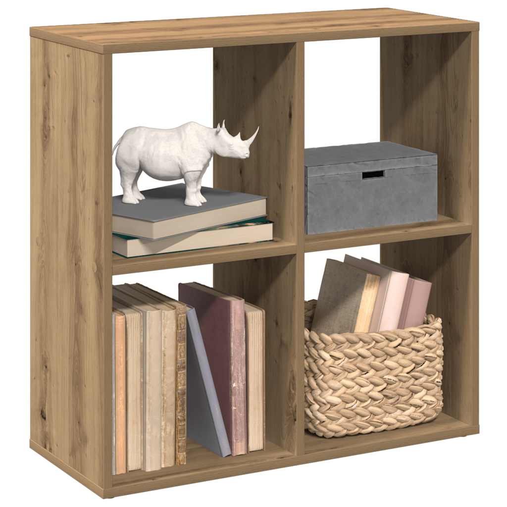 vidaXL Bibliothèque-séparateur de pièce Chêne Artisan 69,5x29x69,5 cm
