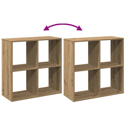 vidaXL Bibliothèque-séparateur de pièce Chêne Artisan 69,5x29x69,5 cm
