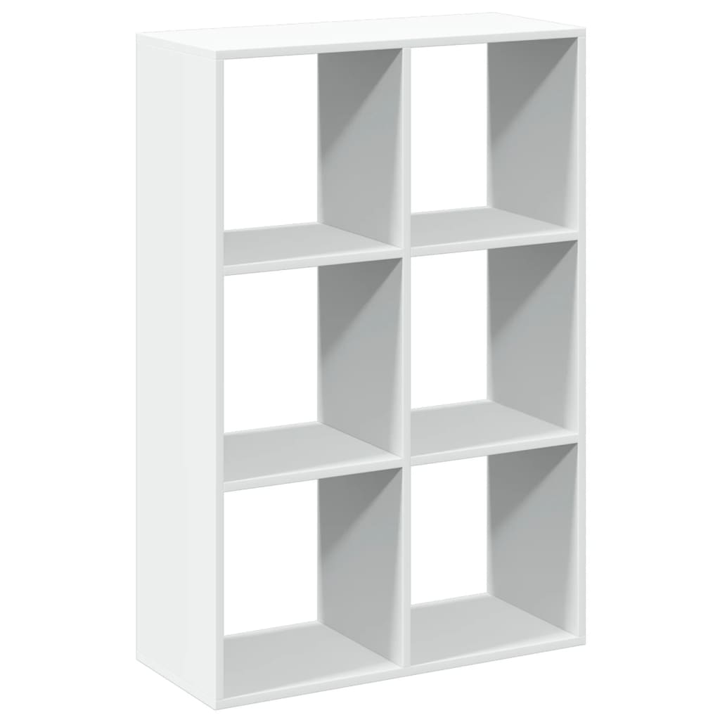 vidaXL Étagère de séparation de pièce Blanc 69,5x29x103,5 cm Bois d'ingénierie