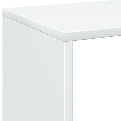 vidaXL Étagère de séparation de pièce Blanc 69,5x29x103,5 cm Bois d'ingénierie