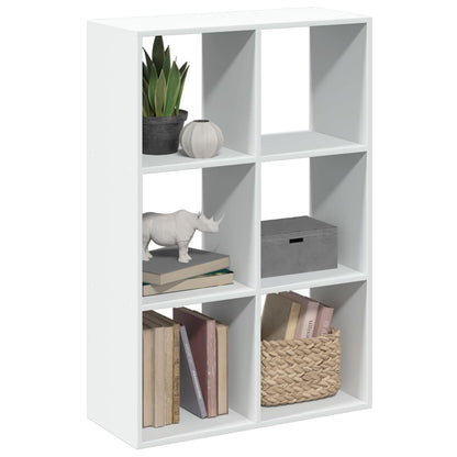 vidaXL Étagère de séparation de pièce Blanc 69,5x29x103,5 cm Bois d'ingénierie