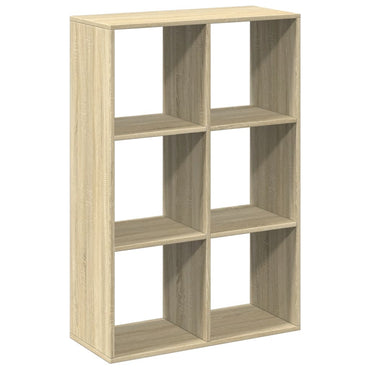vidaXL Raumteiler-Bücherregal Sonoma-Eiche 69,5x29x103,5 cm