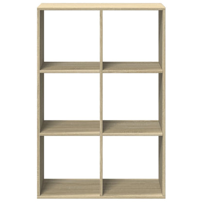 vidaXL Raumteiler-Bücherregal Sonoma-Eiche 69,5x29x103,5 cm