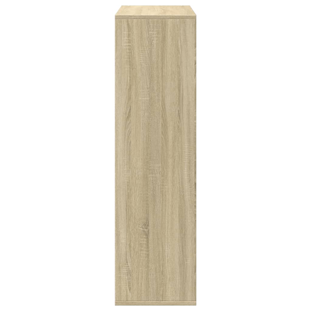 vidaXL Raumteiler-Bücherregal Sonoma-Eiche 69,5x29x103,5 cm