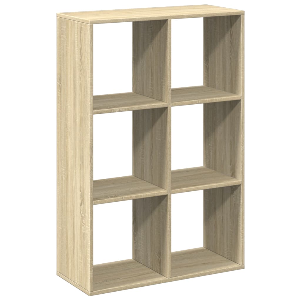vidaXL Raumteiler-Bücherregal Sonoma-Eiche 69,5x29x103,5 cm