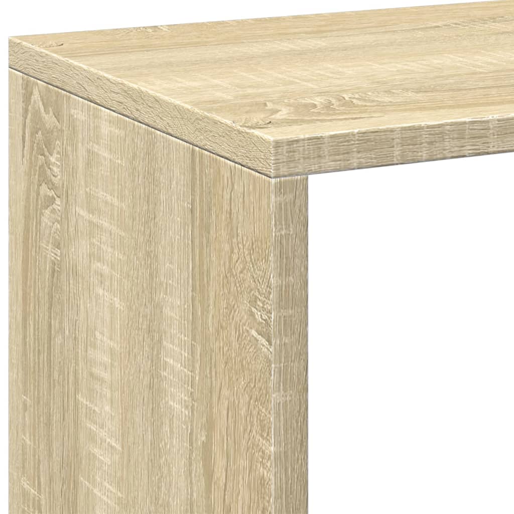 vidaXL Raumteiler-Bücherregal Sonoma-Eiche 69,5x29x103,5 cm