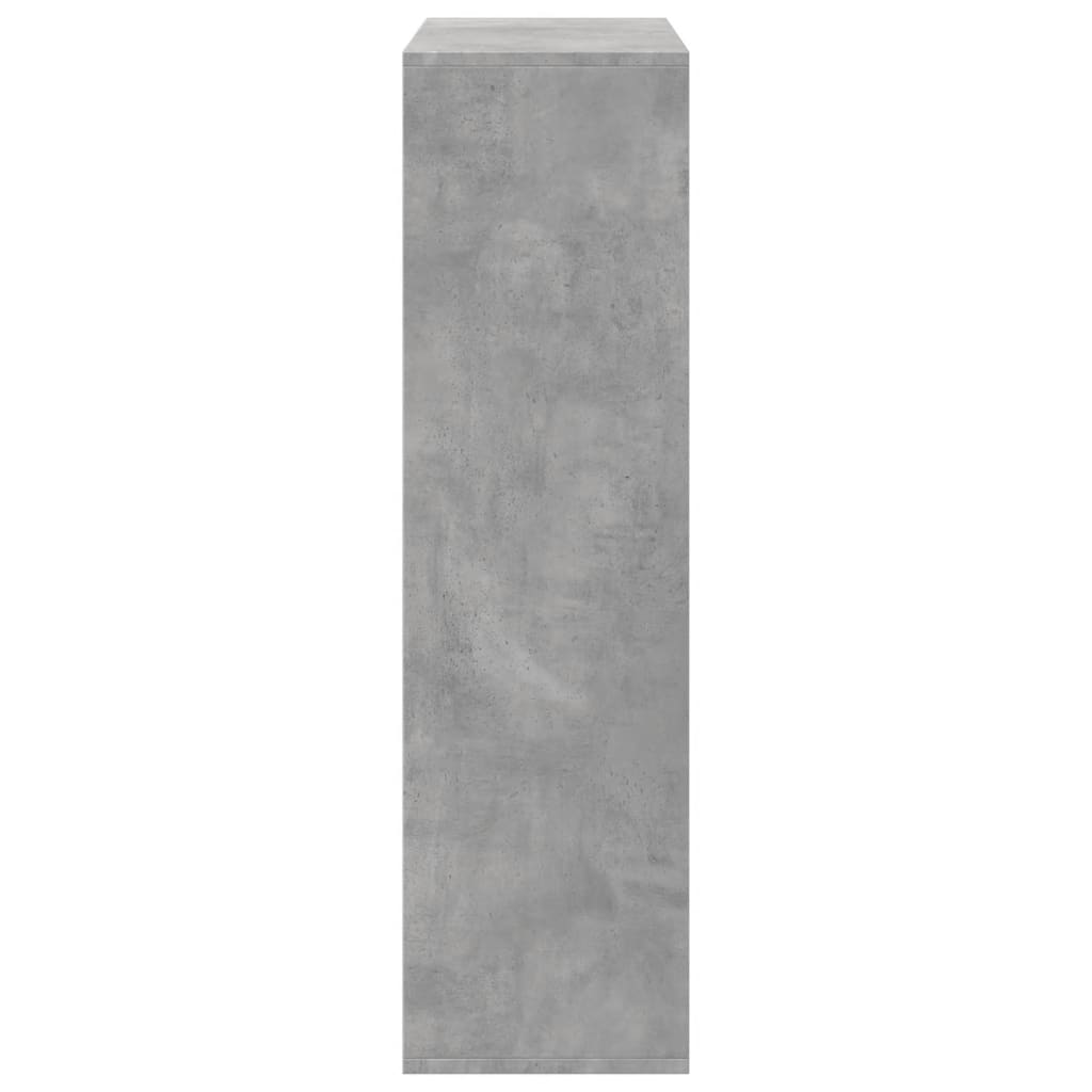 vidaXL Raumteiler-Bücherregal Betongrau 69,5x29x103,5 cm Holzwerkstoff