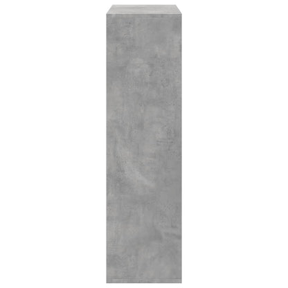 vidaXL Raumteiler-Bücherregal Betongrau 69,5x29x103,5 cm Holzwerkstoff