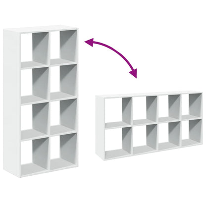 vidaXL Raumteiler Bücherregal Weiß 69,5 x 29 x 137,5 cm Holzwerkstoff