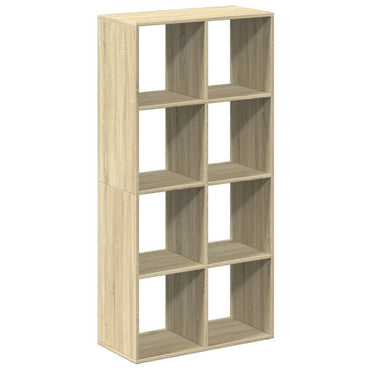 vidaXL Raumteiler-Bücherregal Sonoma-Eiche 69,5x29x137,5 cm
