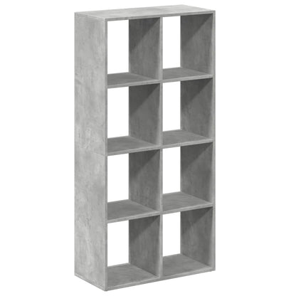 vidaXL Bibliothèque cloison gris béton 69,5x29x137,5 cm en bois d'ingénierie