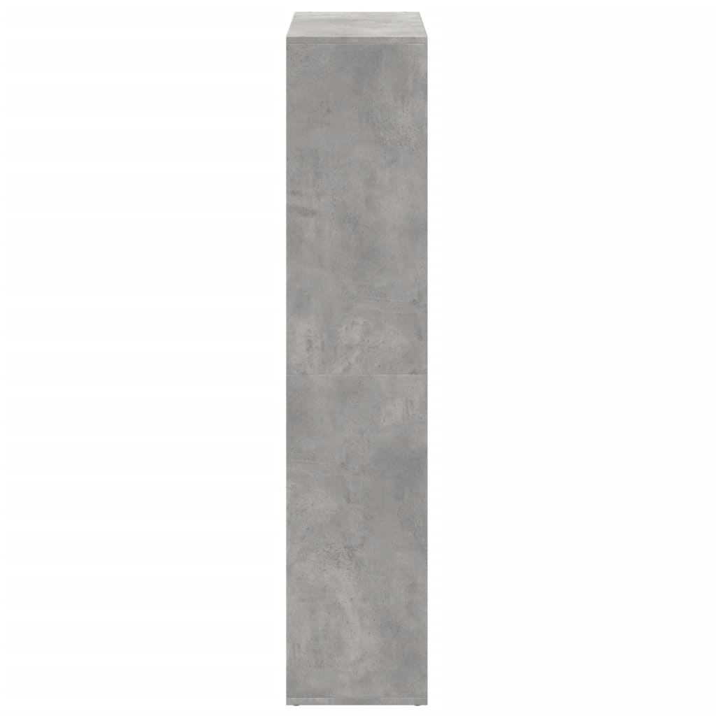 vidaXL Bibliothèque cloison gris béton 69,5x29x137,5 cm en bois d'ingénierie