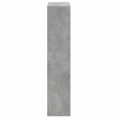 vidaXL Bibliothèque cloison gris béton 69,5x29x137,5 cm en bois d'ingénierie