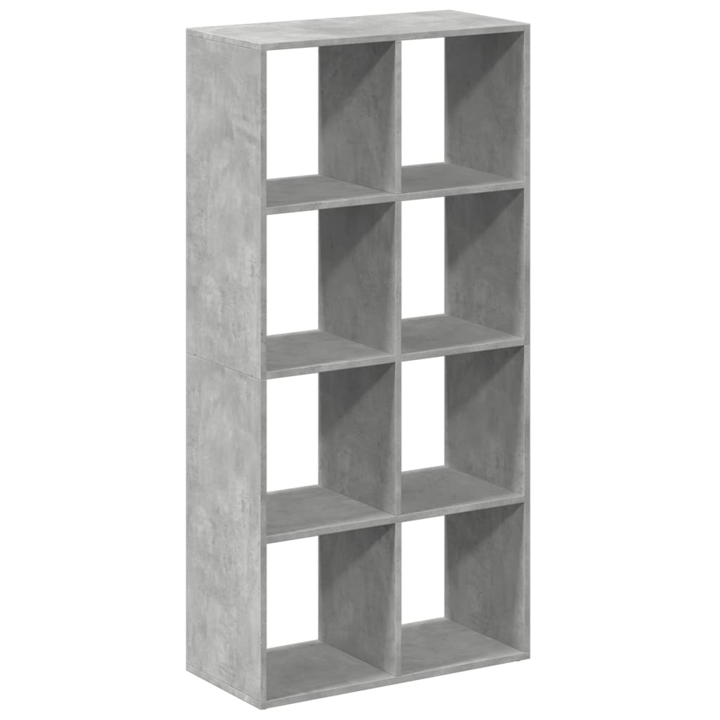 vidaXL Bibliothèque cloison gris béton 69,5x29x137,5 cm en bois d'ingénierie
