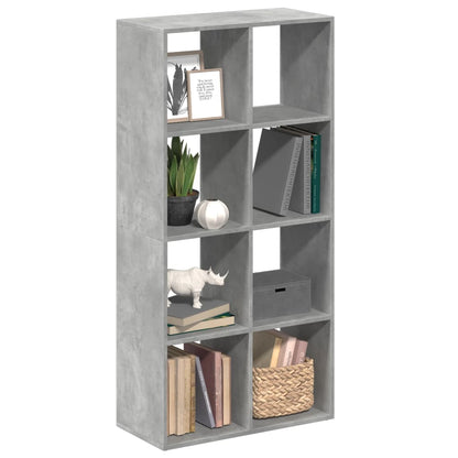 vidaXL Bibliothèque cloison gris béton 69,5x29x137,5 cm en bois d'ingénierie