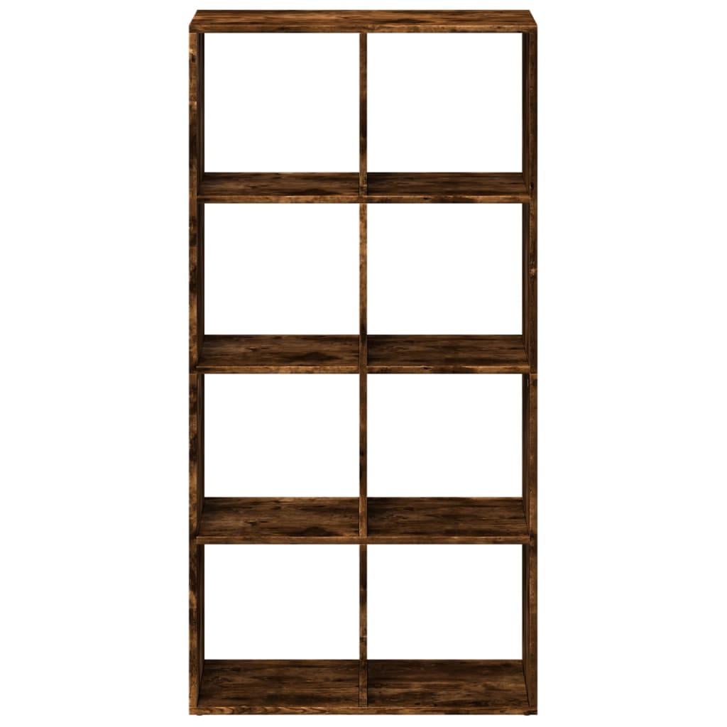 vidaXL Raumteiler-Bücherregal Räuchereiche 69,5x29x137,5 cm
