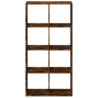 vidaXL Raumteiler-Bücherregal Räuchereiche 69,5x29x137,5 cm