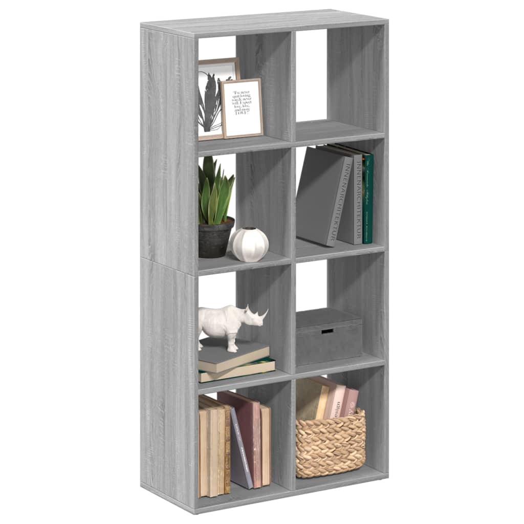 vidaXL Bibliothèque/séparateur de pièce gris sonoma 69,5x29x137,5 cm