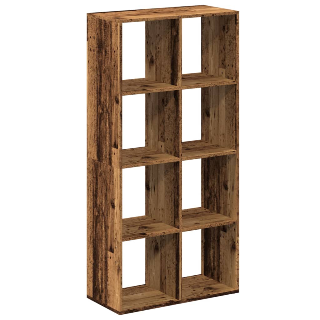 vidaXL Raumteiler-Bücherregal Altholz-Optik 69,5x29x137,5 cm