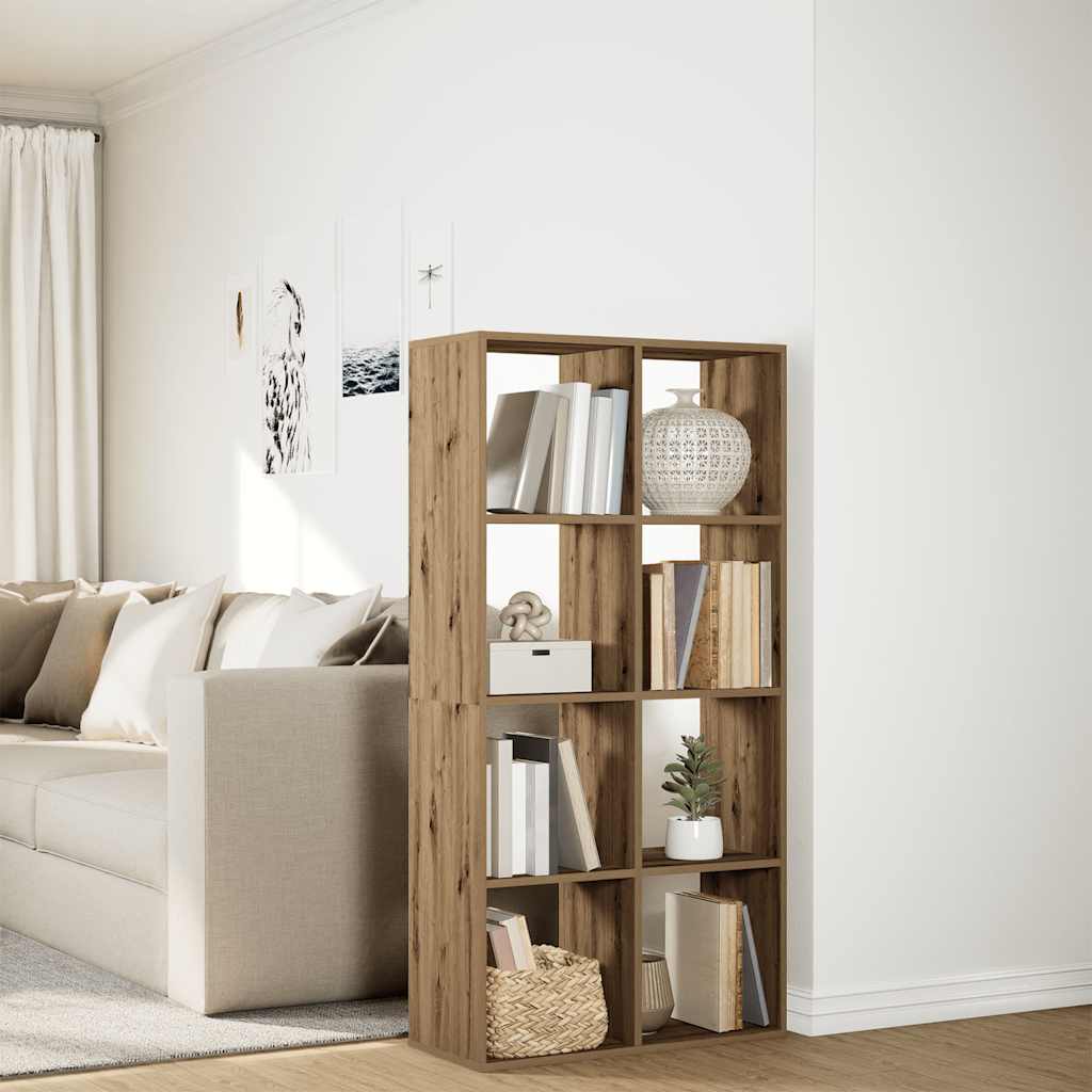 vidaXL Raumteiler-Bücherregal Artisan-Eiche 69,5x29x137,5 cm
