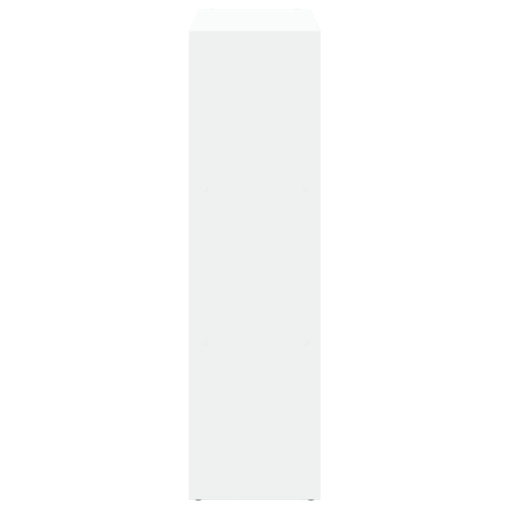 vidaXL Raumteiler-Bücherregal Weiß 102x29x103,5 cm Holzwerkstoff