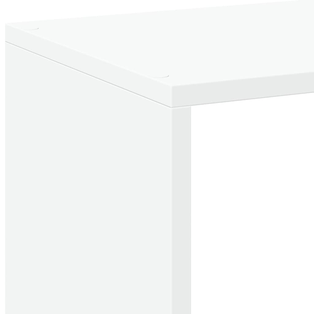 vidaXL Raumteiler-Bücherregal Weiß 102x29x103,5 cm Holzwerkstoff