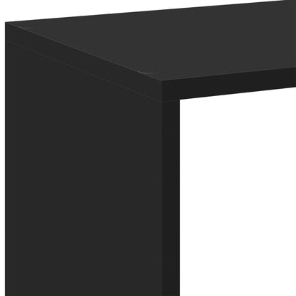 vidaXL Raumteiler-Bücherregal Schwarz 102x29x103,5 cm Holzwerkstoff