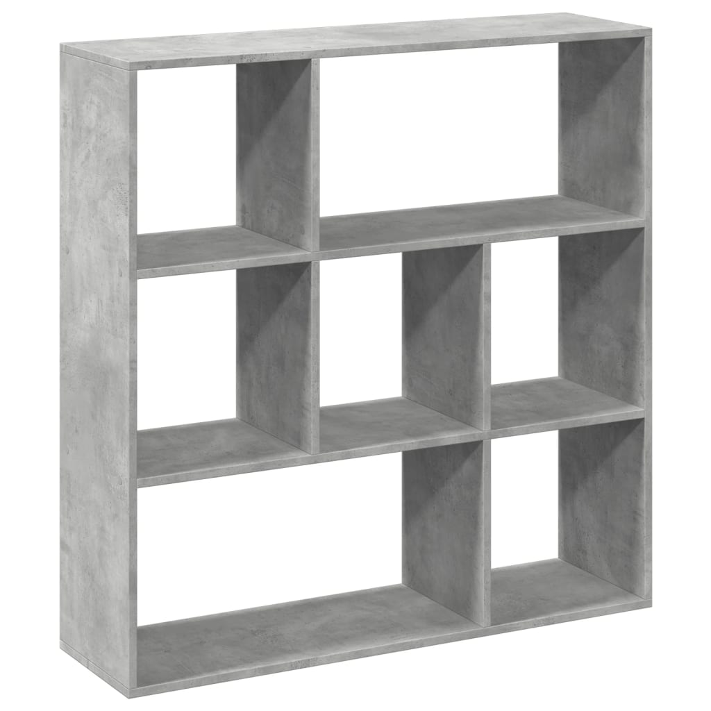vidaXL Bibliothèque-séparateur de pièce gris béton 102x29x103,5 cm en bois d'ingénierie