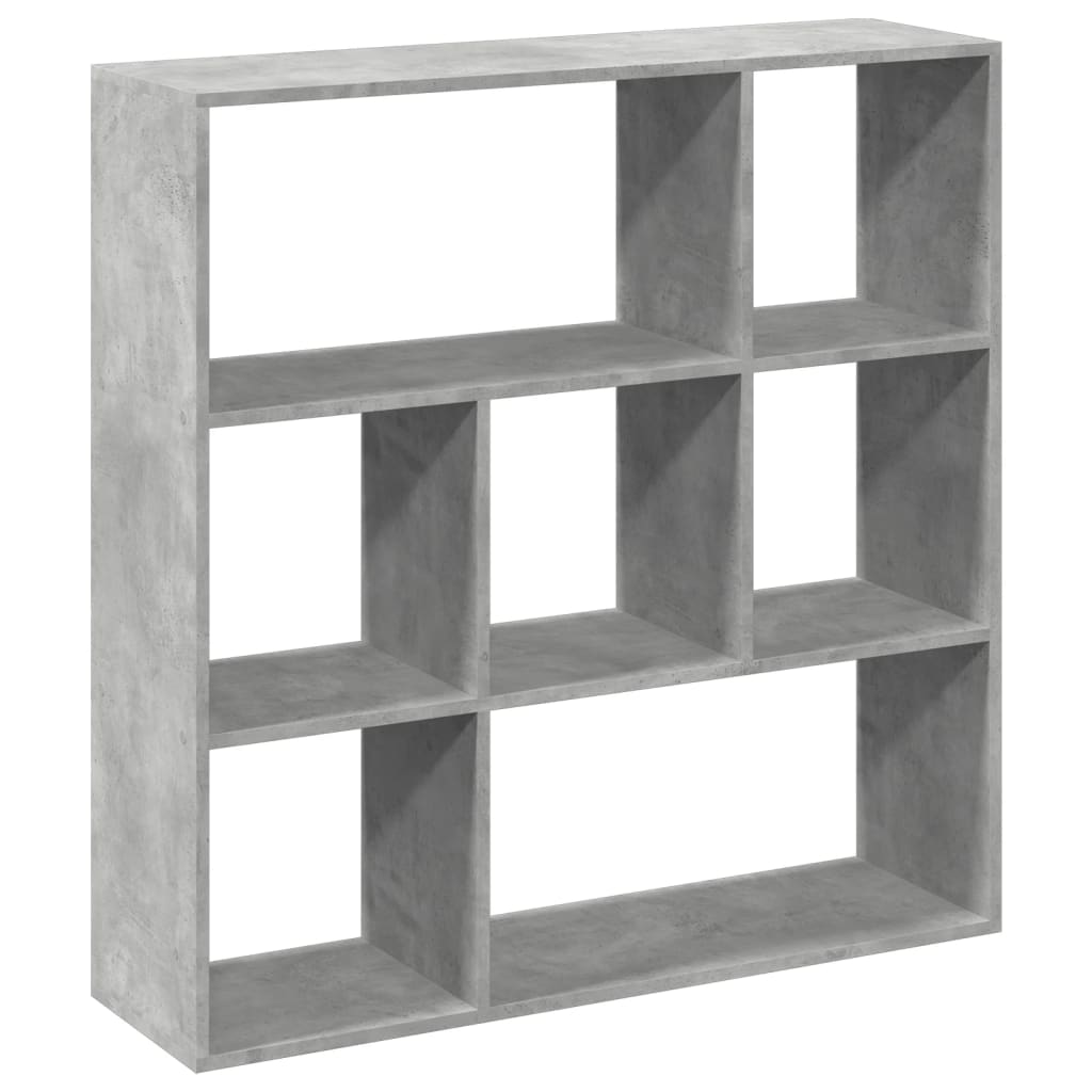 vidaXL Bibliothèque-séparateur de pièce gris béton 102x29x103,5 cm en bois d'ingénierie