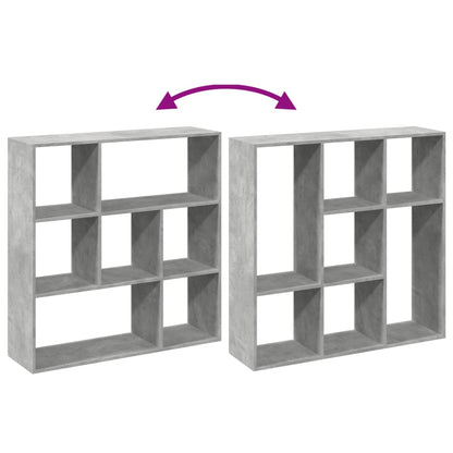 vidaXL Bibliothèque-séparateur de pièce gris béton 102x29x103,5 cm en bois d'ingénierie