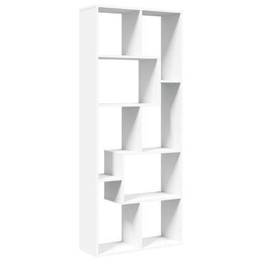 vidaXL Bibliothèque cloison de séparation Blanc 67x25x161,5 cm Bois d'ingénierie
