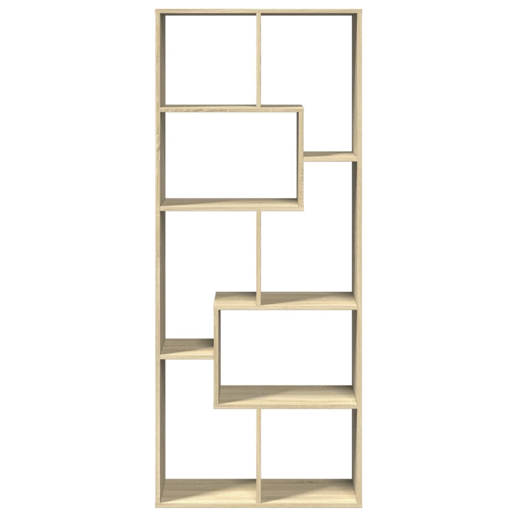 vidaXL Bibliothèque-séparateur de pièce Chêne Sonoma 67x25x161,5cm Bois d'ingénierie