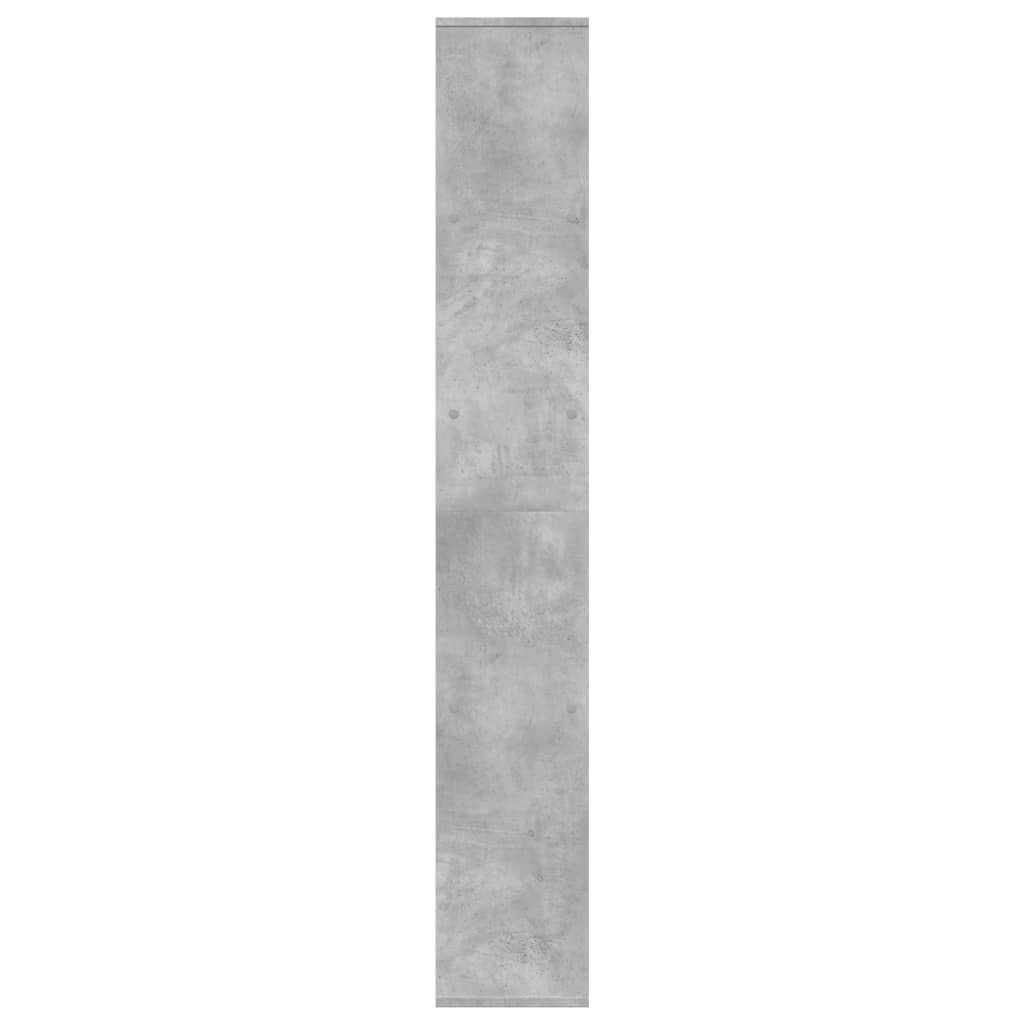 vidaXL Bibliothèque étagère de séparation Gris béton 67x25x161,5 cm Bois d'ingénierie