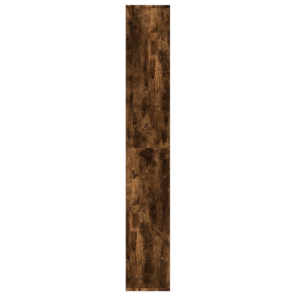 vidaXL Bibliothèque-séparateur Chêne fumé 67x25x161,5cm Bois d'ingénierie
