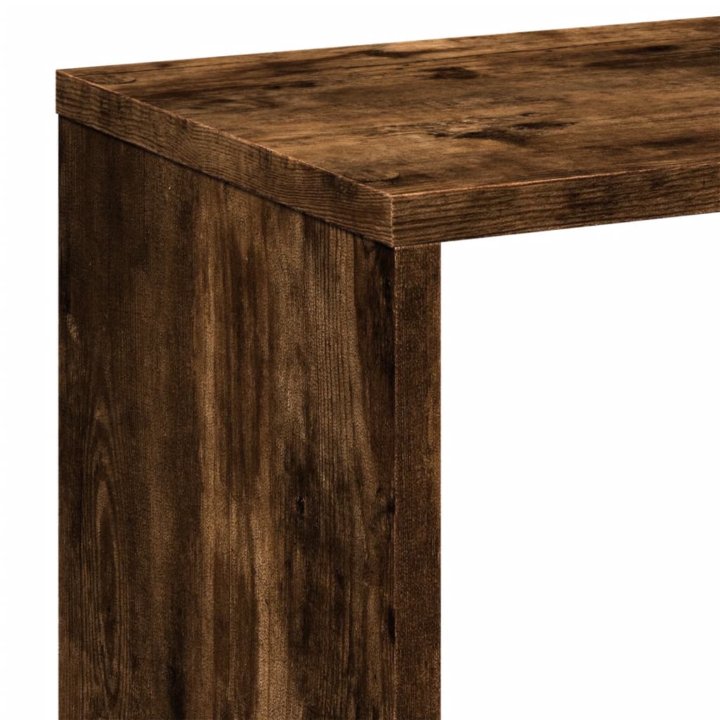vidaXL Bibliothèque-séparateur Chêne fumé 67x25x161,5cm Bois d'ingénierie