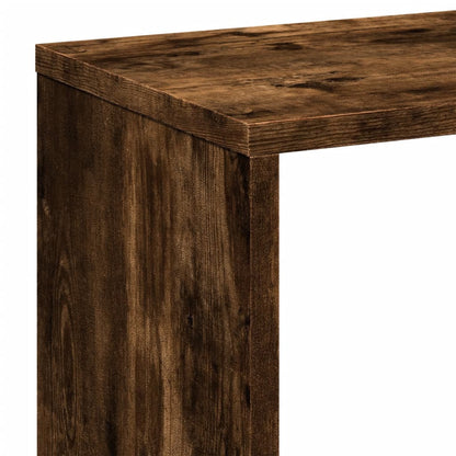 vidaXL Bibliothèque-séparateur Chêne fumé 67x25x161,5cm Bois d'ingénierie
