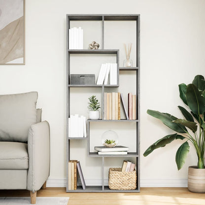 vidaXL Étagère de séparation de pièce gris Sonoma 67x25x161,5 cm, bois d'ingénierie