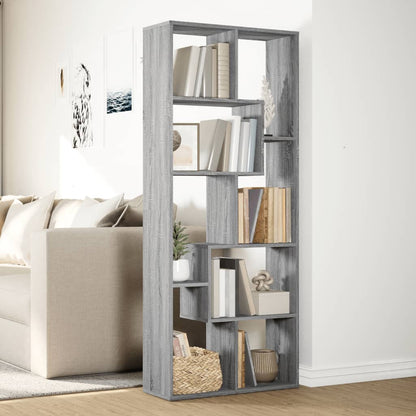 vidaXL Étagère de séparation de pièce gris Sonoma 67x25x161,5 cm, bois d'ingénierie