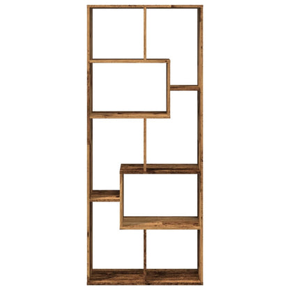 vidaXL Bibliothèque étagère de séparation aspect bois de récupération 67x25x161,5 cm