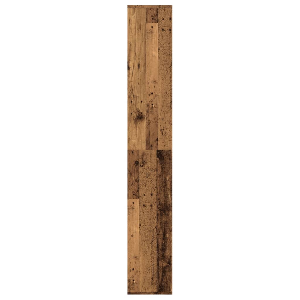 vidaXL Bibliothèque étagère de séparation aspect bois de récupération 67x25x161,5 cm