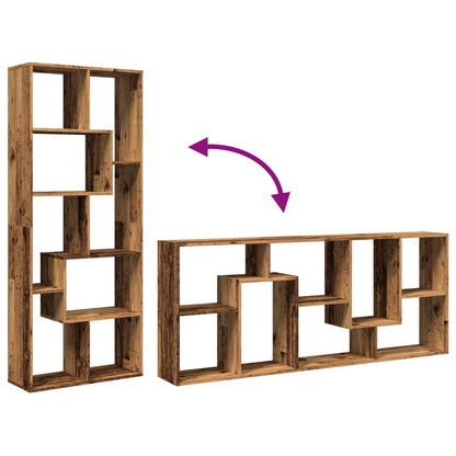 vidaXL Bibliothèque étagère de séparation aspect bois de récupération 67x25x161,5 cm