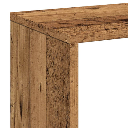 vidaXL Bibliothèque étagère de séparation aspect bois de récupération 67x25x161,5 cm