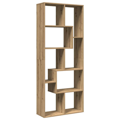 vidaXL Raumteiler-Bücherregal Artisan-Eiche 67x25x161,5 cm