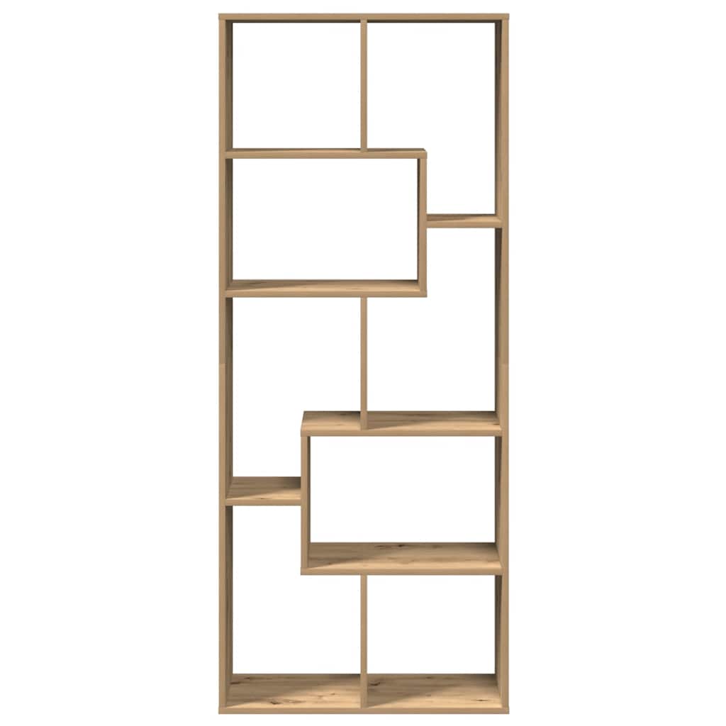 vidaXL Raumteiler-Bücherregal Artisan-Eiche 67x25x161,5 cm